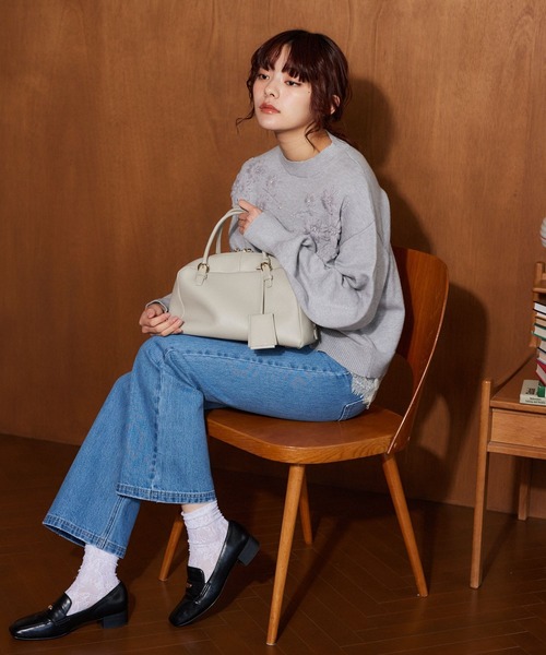 「mysty woman」 ブーツカットデニムパンツ MEDIUM インディゴブルー レディース_画像4