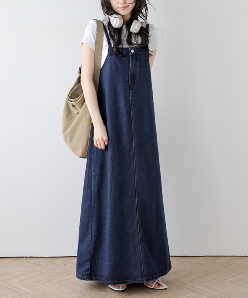 AMELY」 キャミソールワンピース M ブルー レディース : ZOZOTOWN