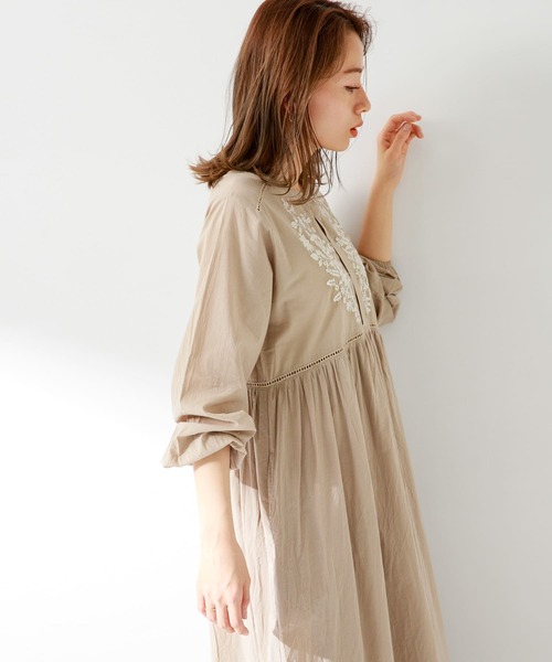 「URBAN RESEARCH Sonny Label」 長袖ワンピース FREE ブラック レディース_画像5