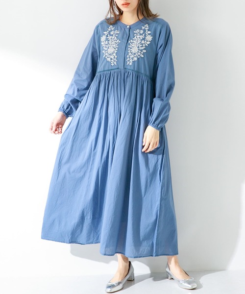 「URBAN RESEARCH Sonny Label」 長袖ワンピース FREE ブラック レディース_画像6
