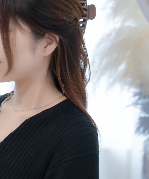 BLOOM（ブルーム） ピアス K10 イエローゴールド チェーンピアス WEB