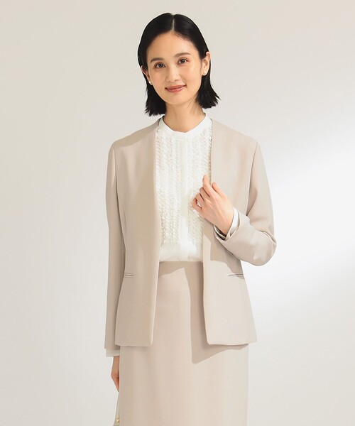 美品　ビームス　BEAMS DESIGN ブレザー　セレモニー　卒業式 Demi-Luxe BEAMS（デミルクス ビームス） ジャケット ノーカラー