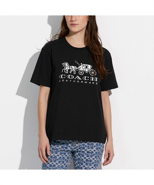 定番人気 Tシャツ Tシャツ エバーグリーン ホース アンド キャリッジ Tシャツ オーガニック コットン Tシャツ カットソー レディースファッション ファッション 11 985 Www Jesuitnola Org