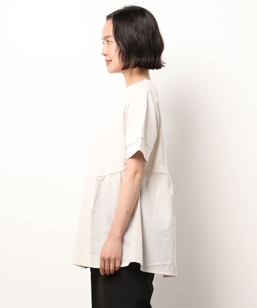 ♣新品未使用！Super Beauty 幾何学模様切替チュニックTシャツ 別注企画品 ｜Super Beauty公式通販