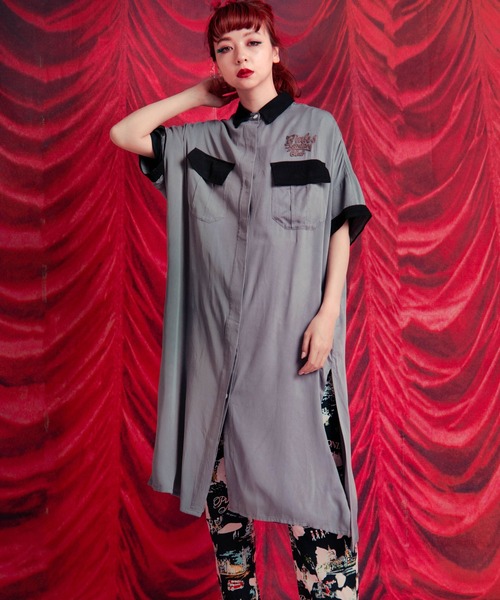 ロウン♡ROWOOM♡ルームシャツワンピース 新品未開封 RNA（アールエヌエー） シャツワンピース D1604 PINK MOTEL カラー