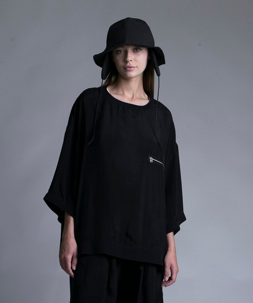 tシャツ Tシャツ 【my beautiful landlet】DYED CUPRO TAFFETA BIG T-SHIRT my beautiful landlet DYED CUPRO TAFFETA BIG