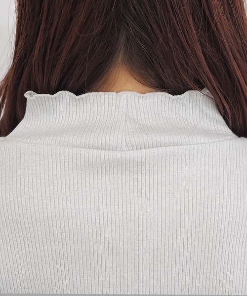 tiptop tシャツ テレコハイネックカットソー レディース