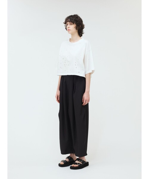 mizuiroind パンツ mizuiro ind ワイドカーゴパンツ レディース
