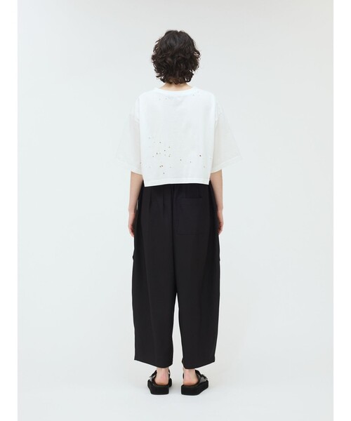 mizuiroind パンツ mizuiro ind ワイドカーゴパンツ レディース