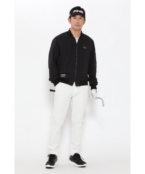 新品！PING APPARELクールマックスエコメイド ドビーブルゾン GOLD PING ブルゾン アウター 「PING APPAREL」クールマックスエコ