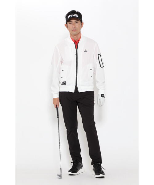 新品！PING APPARELクールマックスエコメイド ドビーブルゾン GOLD PING ブルゾン アウター 「PING APPAREL」クールマックスエコ