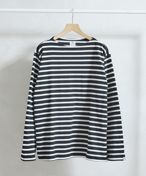 LOOPWHEELER for LOWERCASEリラックスボーダーバスクシャツ LOOPWHEELER tシャツ 「LOOPWHEELER for LOWERCASE」別注