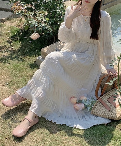 COCOsovティアードワンピース Te chichi ワンピース ドロストティアードワンピース : ZOZOTOWN