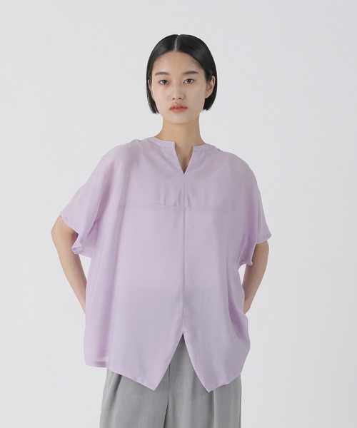 新品✨️zucca ズッカ コットンローン シャツ ブラウス タグ付き ZUCCa（ズッカ）の「T/Cストライプ / S（シャツ/ブラウス）」 - WEAR