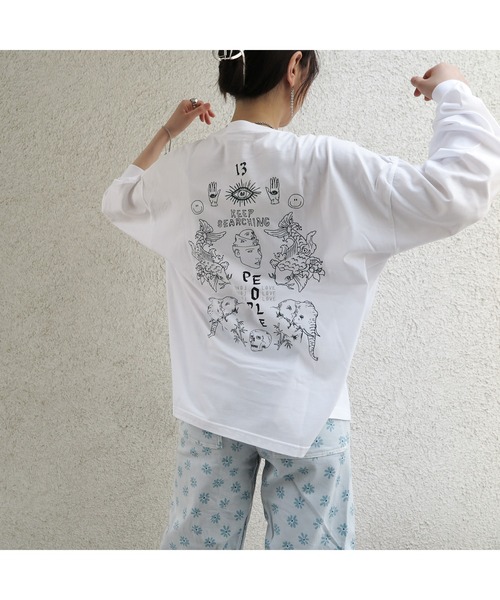 tシャツ 「kocea」TATOO GRAPHIC TEE (ロングスリーブ)(MA) レディース メンズ TONE tシャツ 「kocea」TATOO GRAPHIC TEE (ロングスリーブ)(MA