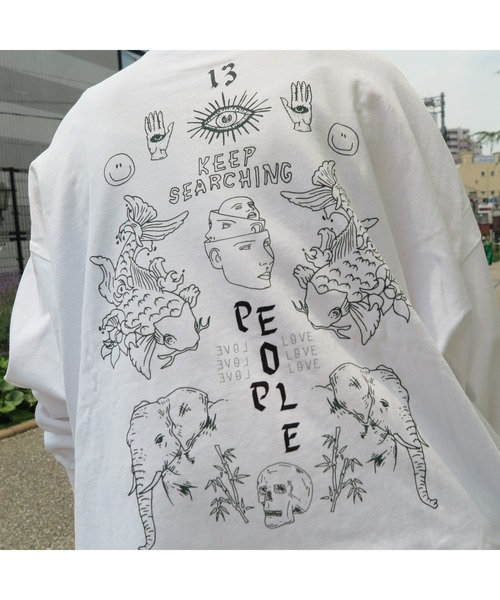 tシャツ 「kocea」TATOO GRAPHIC TEE (ロングスリーブ)(MA) レディース メンズ TONE tシャツ 「kocea」TATOO GRAPHIC TEE (ロングスリーブ)(MA