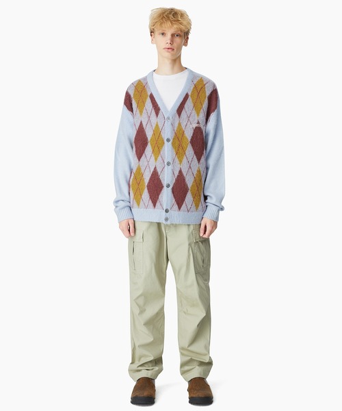 thisisneverthat カーディガン Argyle Cardigan メンズ