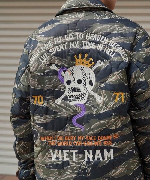 HOUSTON（ヒューストン） ブルゾン アウター NYLON RIP VIETNAM JACKET