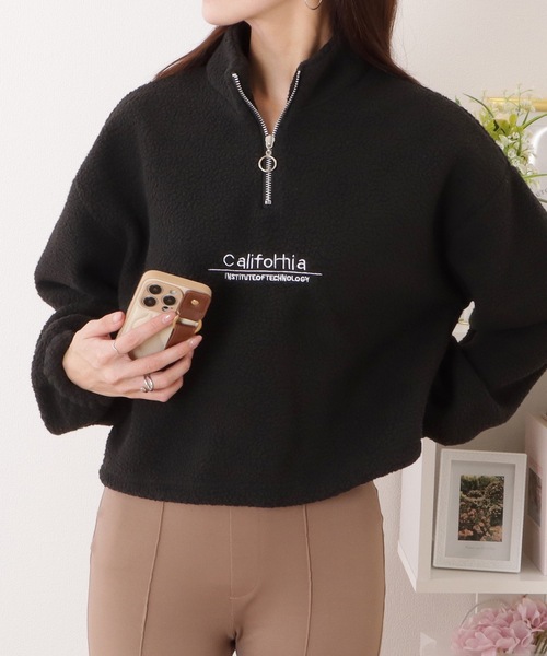 Lace Ladies（レースレディース） ハーフ ジップ ボア フリース プル