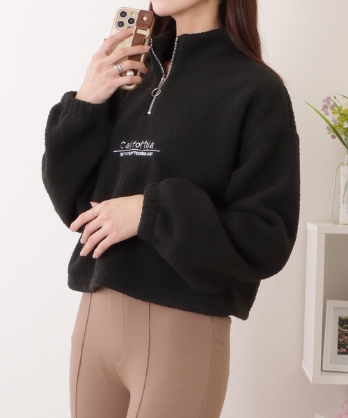 Lace Ladies（レースレディース） ハーフ ジップ ボア フリース プル