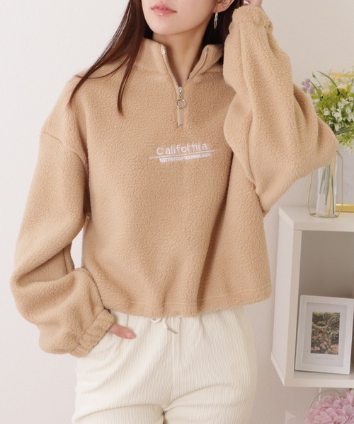 Lace Ladies（レースレディース） ハーフ ジップ ボア フリース プル