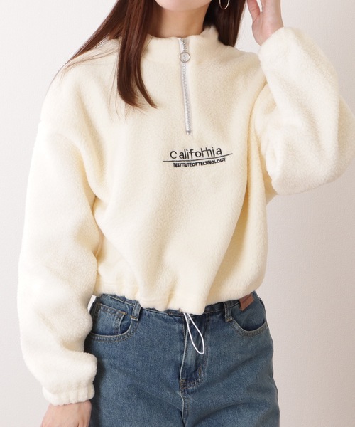 Lace Ladies（レースレディース） ハーフ ジップ ボア フリース プル