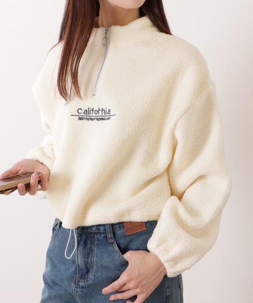 Lace Ladies（レースレディース） ハーフ ジップ ボア フリース プル