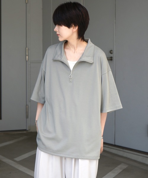 ☆25SS☆カシミア ブレンド ルーズフィット Tシャツ/RECTO☆ Confirm tシャツ 25SS ナチュラルドレープ とろみポンチ ルーズ