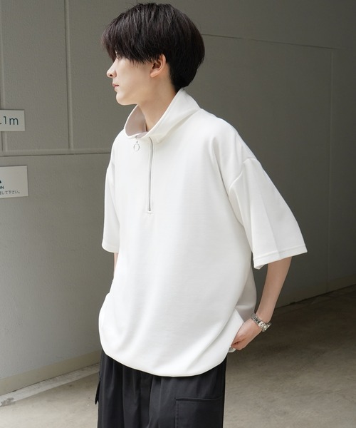 TANGRAM✖️clubhaus◇ホワイトモックネックシャツ完売品】 clubhaus