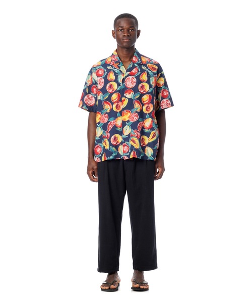 Sandinista シャツ Open Collar Semi-Double S/S Shirt