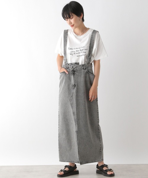 LEPSIM（レプシィム） ジャンパースカート マルチリメイクデニム