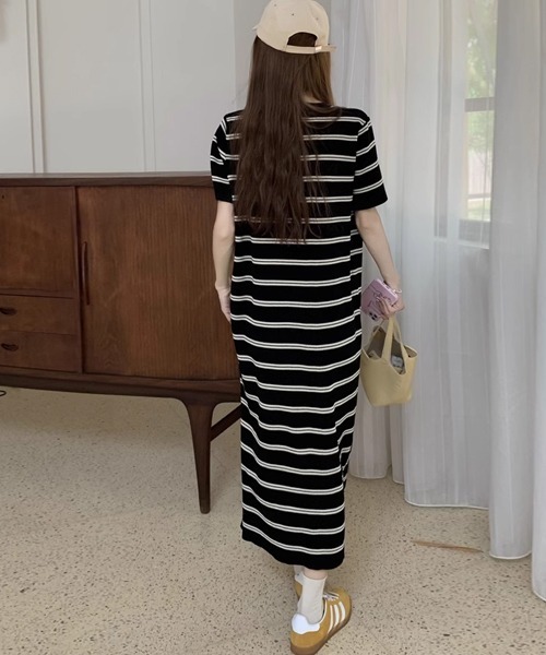 MaxMara SPORTMAX ☆ ノースリーブニットワンピース ボーダー柄 MaxMara SPORTMAX ☆ ノースリーブニットワンピース ボーダー柄