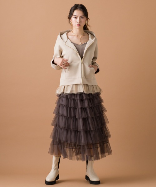 オーディアミューズ Audie a Muses ティアード　スカート Audie a Muses（オーディア ミューズ） スカート フリルチュール
