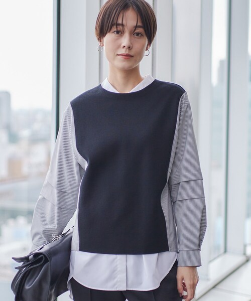 ニット セーター 「洗える／パーソナルカラー」トーンアップニット レディース INDIVI ニット セーター 「洗える／パーソナルカラー」トーン