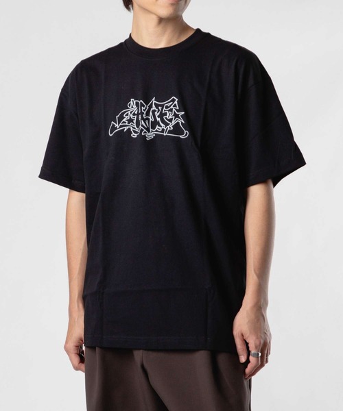 tシャツ HUF OUTLINE EMB. SS TEE ハフ アウトラインエンブロイド 