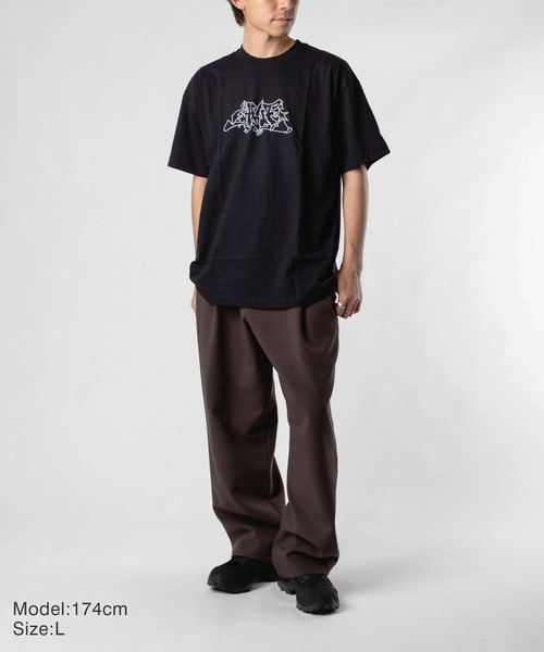 HUF tシャツ OUTLINE EMB. SS TEE ハフ アウトラインエンブ