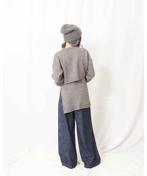 【Dough様 ご購入予定】トップス 2点 SLY ニット セーター DUAL COLOR FRONT ZIP KNIT TOPS デュアル