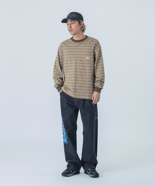 早い者勝ち XLARGE SIDE CUTTING DENIM PANTS 大胆デザイン◎ XLARGE ジーンズ SIDE CUTTING DENIM PANTS メンズ レディース