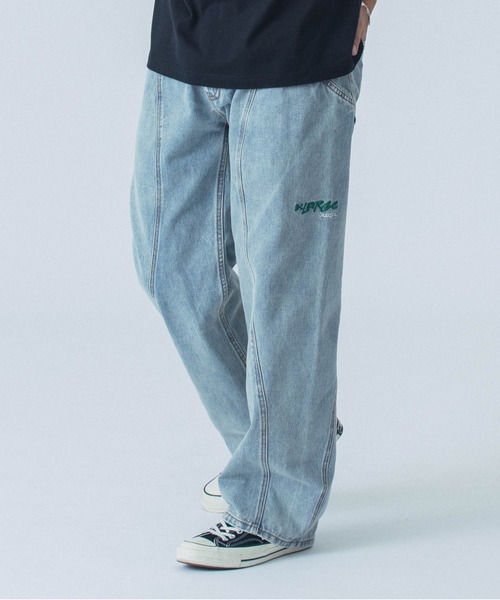 XLARGE ジーンズ SIDE CUTTING DENIM PANTS メンズ レディース