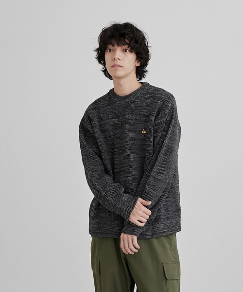 MALBON レーシークルーセーター アディダス MALBON レーシークルーセーター - ベージュ
