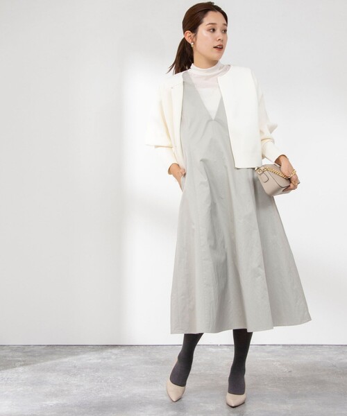 NOLLEY'S ノーリーズ★半袖ワンピース　オフホワイト　★サイズ38　新品 NOLLEY'S 「NOLLEY'S」 ノースリーブワンピース 38 ライトグレー