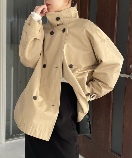カプリシュレマージュ CAPRICIEUX LE'MAGE ナイロントレンチCT