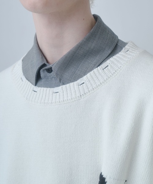 トップス zip damaged knit SLY | SHAGGY MIX ZIP UP KNIT トップス (ニット ) |SHEL'TTER