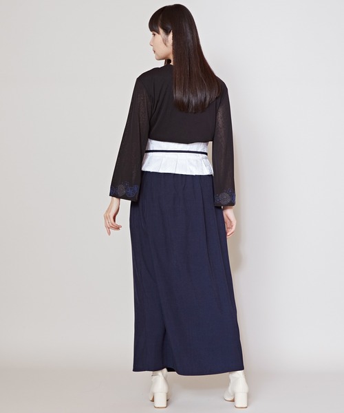 カヤ（kaya）/【カヤ】流水洒落着帯スカート カヤ スカート 「カヤ」流水文様 洒落着帯スカート : ZOZOTOWN Yahoo