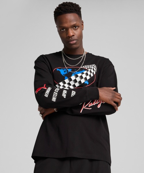 PUMA（プーマ） tシャツ メンズ グラフィックス MOTO リラックス 長袖