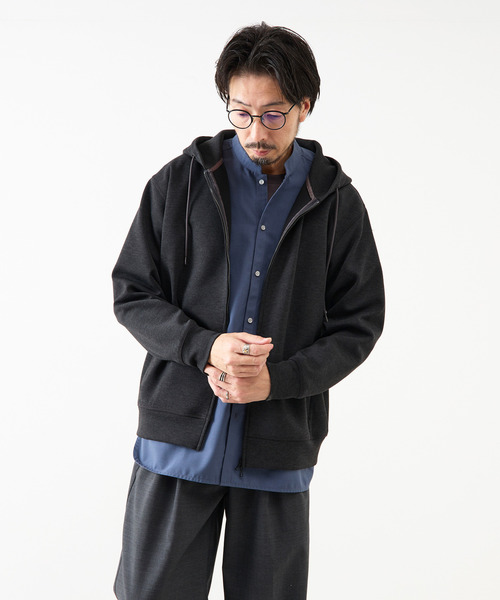 メンズメルローズ（MEN’S MELROSE）/ウールMIXダンボールZIPパーカー MEN'S MELROSE パーカー ウールMIXダンボールZIPパーカー メンズ