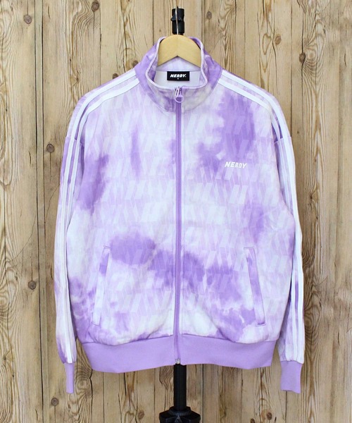 nerdy DNA モノグラム ウォーターカラー タイダイ ノルディ NERDY DNA Monogram Watercolor Track Top DNA