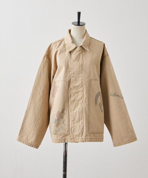 ear PAPILLONNER コート アウター ペイントジャケット「Work of