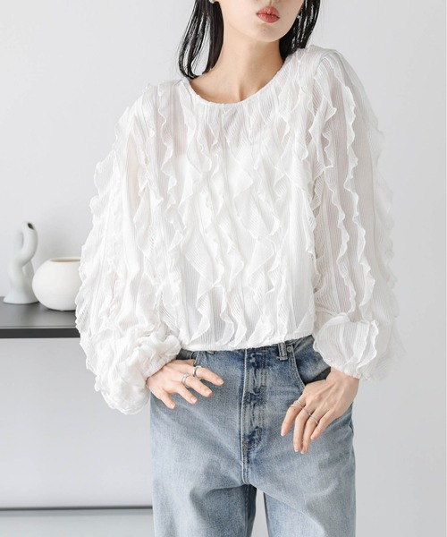 tシャツ シアーフリルトップス レディース : ZOZOTOWN Yahoo!店 - 通販