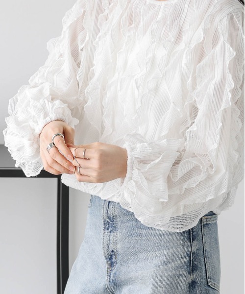 tシャツ シアーフリルトップス レディース : ZOZOTOWN Yahoo!店 - 通販